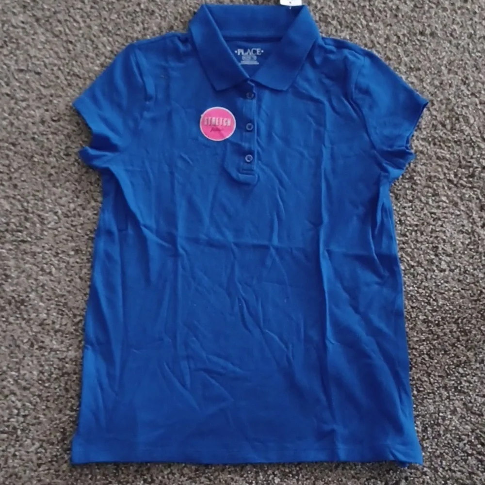 New The Children's Place blue polo top size XL 14